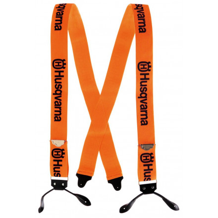 Tirantes de Husqvarna con enganches de cuero y longitud ajustable