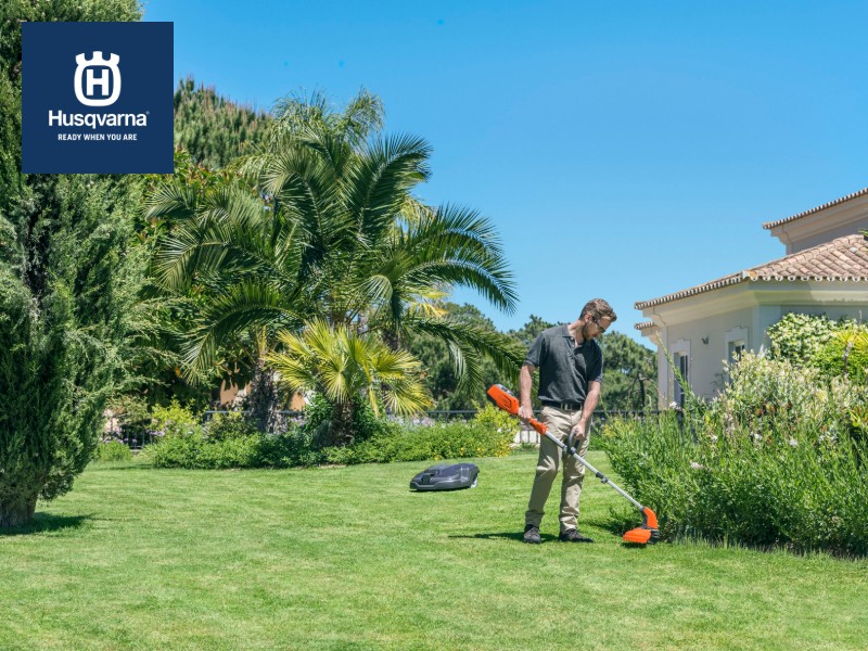 Cómo trabajar con tu recortadora Husqvarna: arnés y accesorios